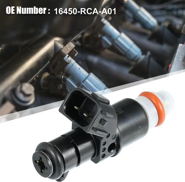 Alt view image 2 of 7 - 6pcs 16450-RCA-A01 Fuel Injector Nozzle Flow Matched Replacement for Honda Accord 2003-2007 3.0L for Acura MDX 2003-2006 3.5L Black