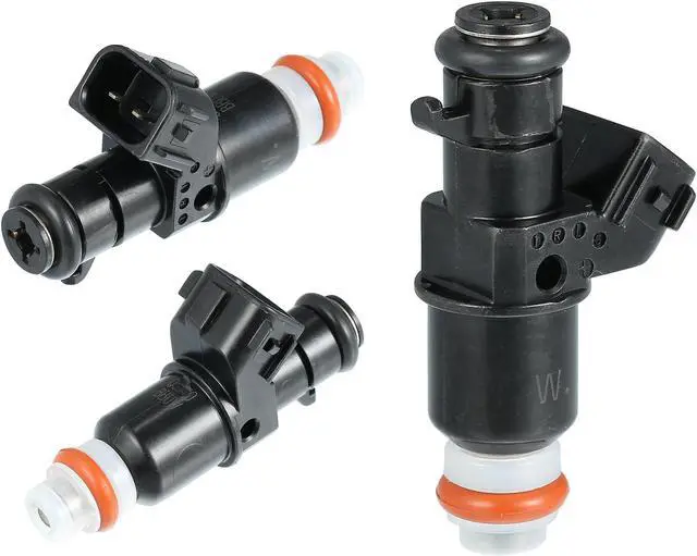 Alt view image 4 of 7 - 6pcs 16450-RCA-A01 Fuel Injector Nozzle Flow Matched Replacement for Honda Accord 2003-2007 3.0L for Acura MDX 2003-2006 3.5L Black