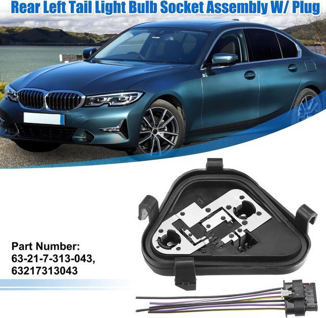 1 Set Rear Left Tail Light Lamp Rear Panel Bulb Socket W/ Plug for BMW 320i  328d 328i 335i 328d xDrive Sedan 63-21-7-313-043 4 Pin Plug Rear Driver