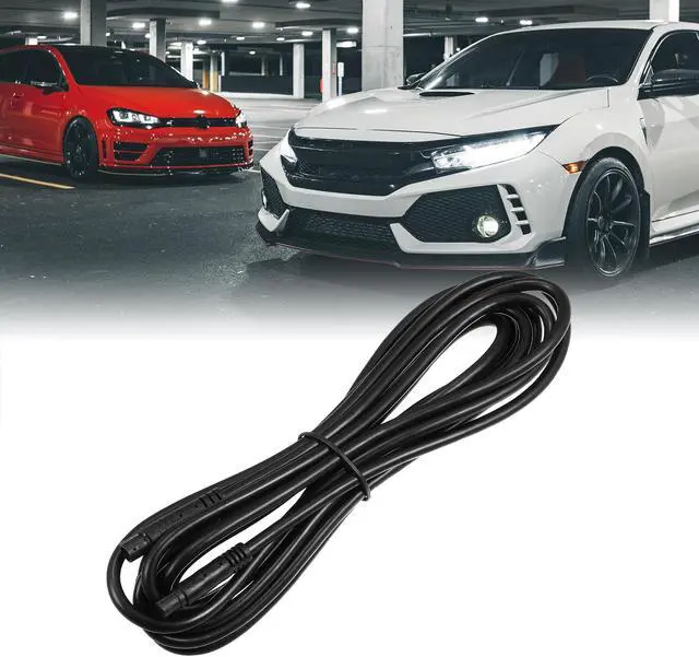 Alt view image 2 of 6 - 2 Pcs 8 Pin 13.12ft 400cm Backup Camera Extension Cable Dash Camera Cord Wires Car Rear View Camera