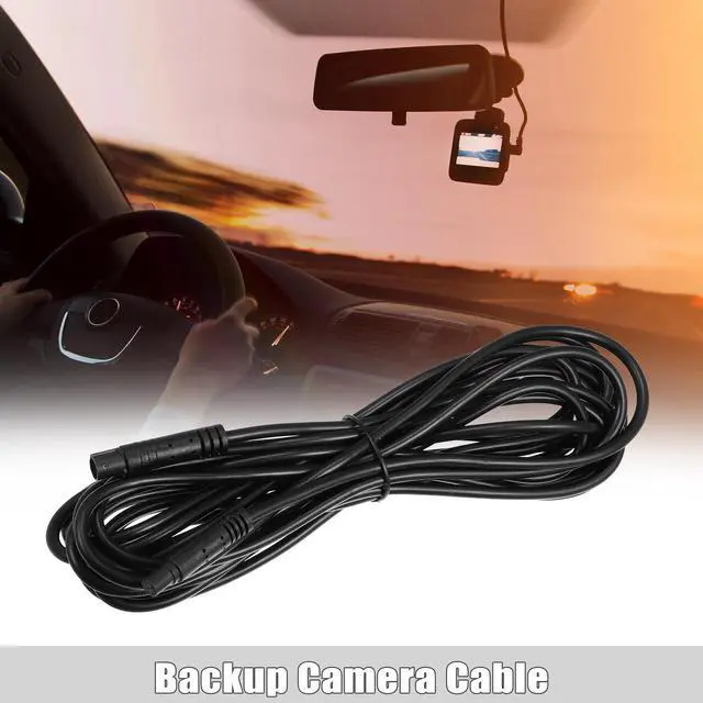 Main image of 6 Pin 16.40ft 500cm Backup Camera Extension Cable Dash Camera Cord Wires Car Rear View Camera