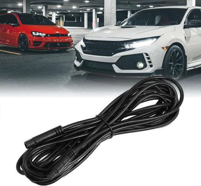 Alt view image 2 of 6 - 6 Pin 16.40ft 500cm Backup Camera Extension Cable Dash Camera Cord Wires Car Rear View Camera