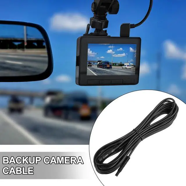 Alt view image 3 of 6 - 2 Pcs 4 Pin 19.69ft 600cm Backup Camera Extension Cable Dash Camera Cord Wires Car Rear View Camera