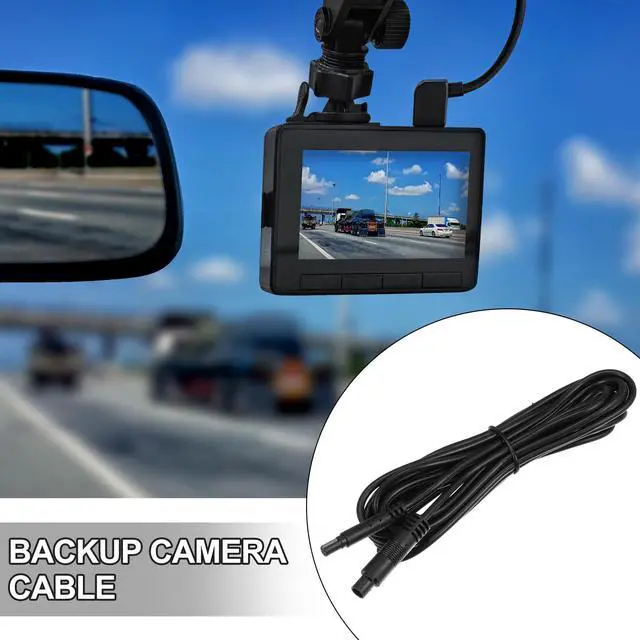 Alt view image 3 of 6 - 2 Pcs 4 Pin 9.84ft 300cm Backup Camera Extension Cable Dash Camera Cord Wires Car Rear View Camera