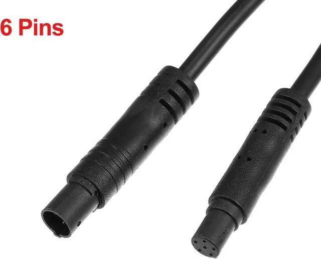Alt view image 6 of 6 - 6 Pin 19.69ft 600cm Backup Camera Extension Cable Dash Camera Cord Wires Car Rear View Camera
