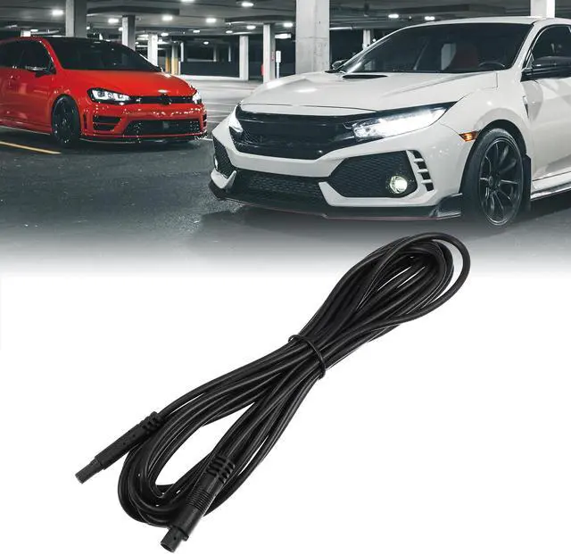 Alt view image 2 of 6 - 2 Pcs 4 Pin 13.12ft 400cm Backup Camera Extension Cable Dash Camera Cord Wires Car Rear View Camera