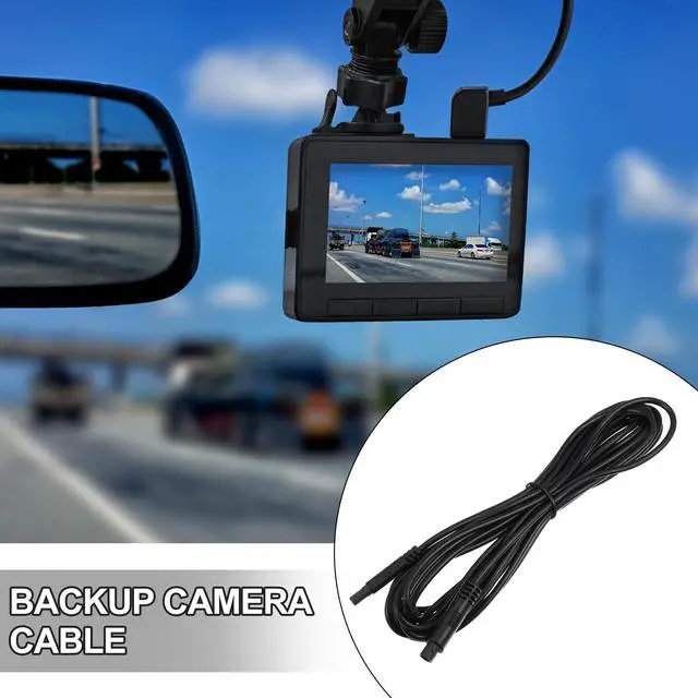 Alt view image 3 of 6 - 2 Pcs 4 Pin 13.12ft 400cm Backup Camera Extension Cable Dash Camera Cord Wires Car Rear View Camera