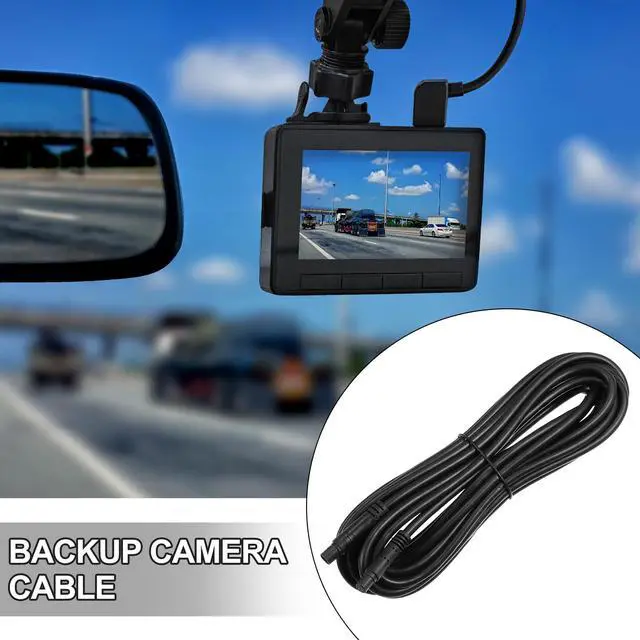 Alt view image 3 of 6 - 2 Pcs 8 Pin 19.69ft 600cm Backup Camera Extension Cable Dash Camera Cord Wires Car Rear View Camera