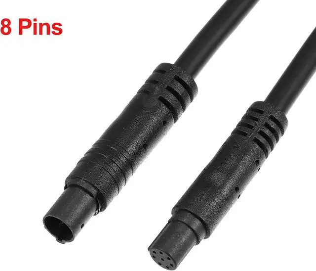 Alt view image 6 of 6 - 2 Pcs 8 Pin 19.69ft 600cm Backup Camera Extension Cable Dash Camera Cord Wires Car Rear View Camera