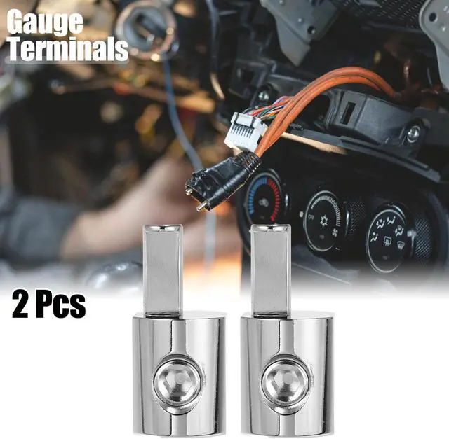Main image of 2pcs Car Audio Metal 1/0 Gauge to 4 Gauge Amp Gauge Terminals Silver Tone
