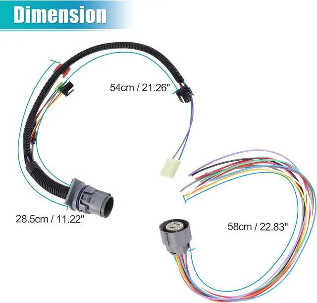Alt view image 3 of 7 - 24200161 / Inner / Transmission Harness Repair for Chevy Blazer 1991-1993 / Durable / Plastic / 1 Set / Colorful