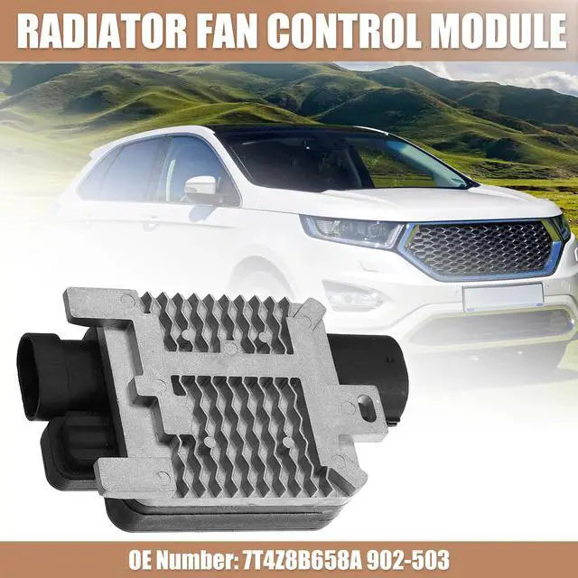 Main image of Engine Cooling Fan Controller for Ford Edge 2007-2014 for Lincoln MKX 2007-2015 Cooling Fan Control Module Replaces 7T4Z-8B658-A 7T4Z8B658A