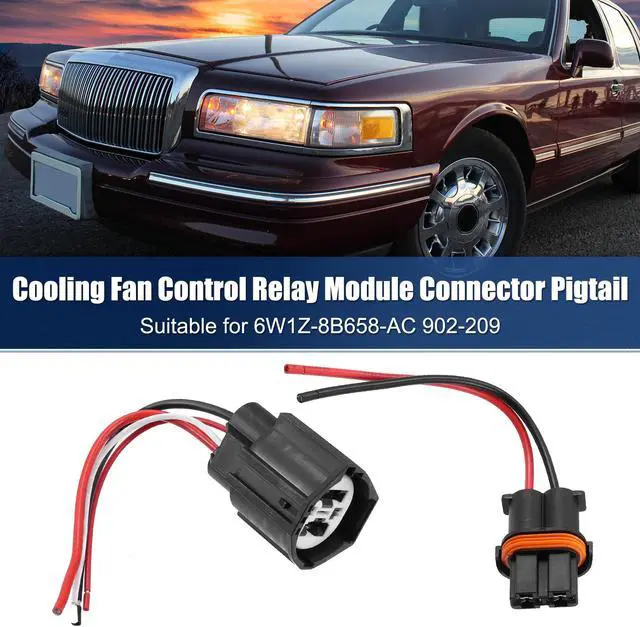 Main image of Unique Bargains 1 Set Cooling Fan Control Relay Module Connector Plug Wire Harness for Ford Crown Victoria Focus 902-209