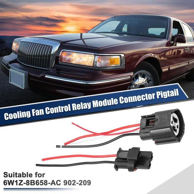 Alt view image 2 of 6 - Unique Bargains 1 Set Cooling Fan Control Relay Module Connector Plug Wire Harness for Ford Crown Victoria Focus 902-209