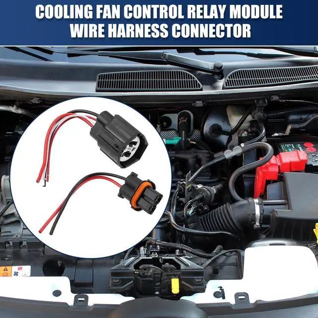 Alt view image 3 of 6 - Unique Bargains 1 Set Cooling Fan Control Relay Module Connector Plug Wire Harness for Ford Crown Victoria Focus 902-209