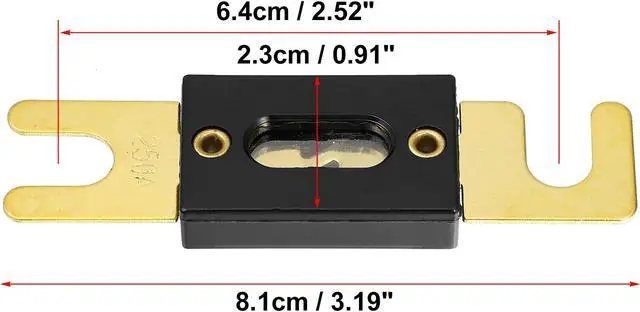 Alt view image 3 of 6 - 3pcs Fuse Replacement 250A ANL Fuses for Car Truck Motorcycle Boat Audio CDs