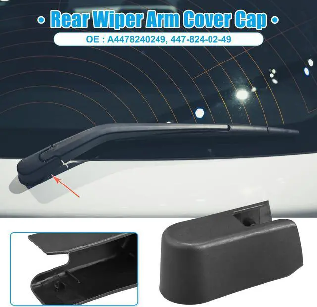 Alt view image 2 of 6 - Rear Windshield Wiper Arm Nut Cover Cap Fit for Mercedes-Benz Metris - Pack of 1 Black