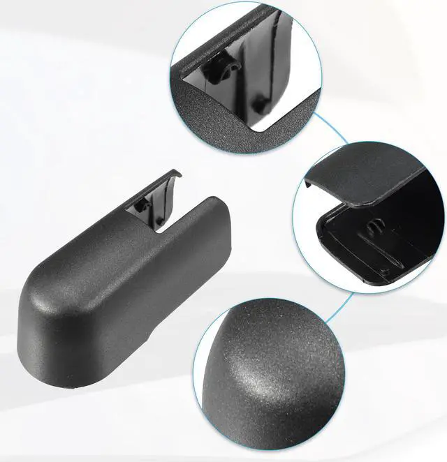 Alt view image 4 of 6 - Car Rear Windshield Wiper Arm Cover Cap Fit for Subaru Crosstrek - Pack of 1 Black