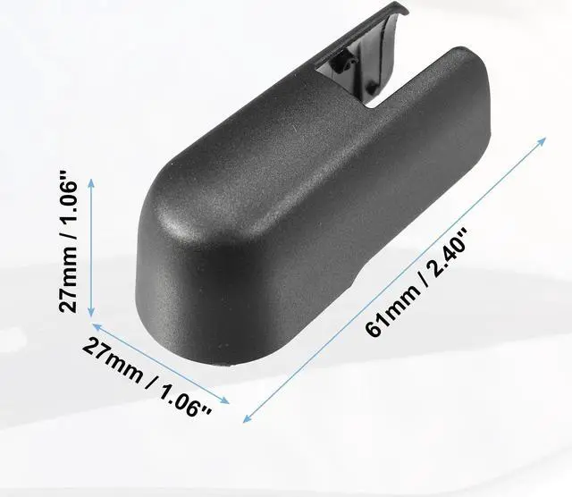 Alt view image 6 of 6 - Car Rear Windshield Wiper Arm Cover Cap Fit for Subaru Crosstrek - Pack of 1 Black