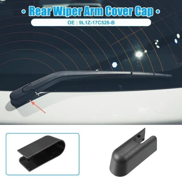 Alt view image 2 of 6 - Car Rear Windshield Wiper Arm Cover Cap Fit for Lincoln Navigator - Pack of 1 Black
