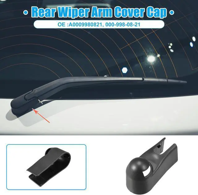 Alt view image 2 of 6 - Car Rear Windshield Wiper Arm Cover Cap Fit for Mercedes-Benz A150 A160 A170 A180 A200 W169 - Pack of 1 Black