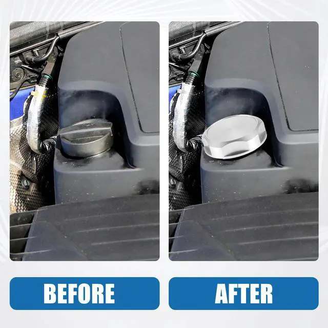 Alt view image 3 of 7 - Car Oil Filler Cap Engine Modified Tank Cover for Nissan Most Models Aluminum Alloy Silver Tone