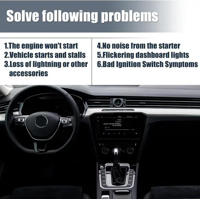 Alt view image 6 of 6 - 4B0905849 Ignition Starter Switch Engine Start Stop Button for Volkswagen Jetta 1999 2000 2001 2002 2003 2004 2005 2006 4B0-905-849