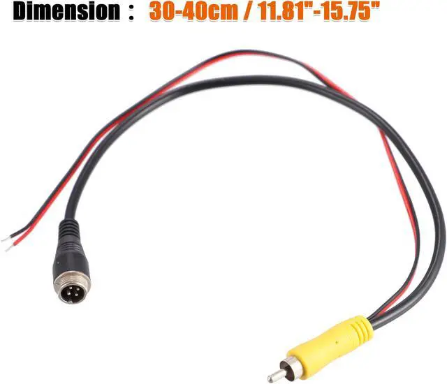 Alt view image 3 of 7 - 1pcs 4 Pin 5.5m 18Ft Dash Cam Rearview Backup Camera Reverse Extension Cord Car Recorder Cable Male to Female Video Extension Wire