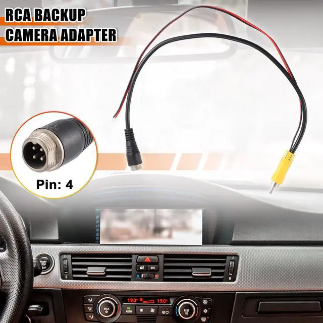Alt view image 2 of 7 - 1pcs 4 Pin 5.5m 18Ft Dash Cam Rearview Backup Camera Reverse Extension Cord Car Recorder Cable Male to Female Video Extension Wire