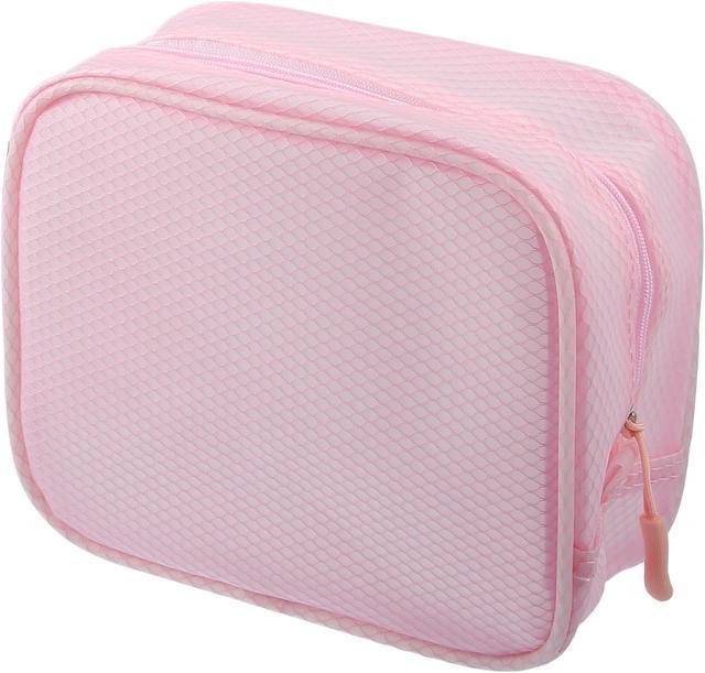 Clear Makeup Bag Travel Toiletry Bag for Women Waterproof Cosmetic Bag Cute Makeup  Bag Double Layer Travel Pink Makeup Bag - Black | Catch.com.au