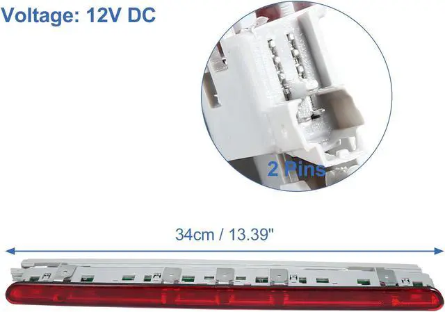 Alt view image 4 of 6 - High Level Third Rear Brake Stop Light 8E9945097B for Audi A4 1.8L A/T Quattro Avant Wagon 2005