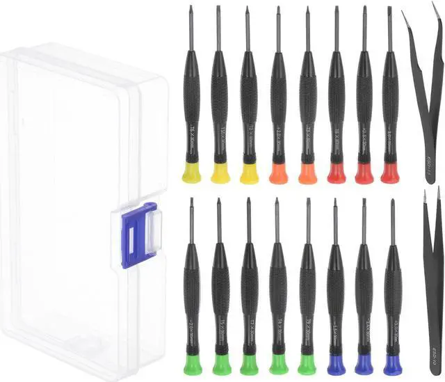 Main image of 18pcs Precision Screwdriver Set Magnetic Slotted Phillips Torx Screw Drivers Tweezers for Repairing Phone Watch Eyeglasses Electronics