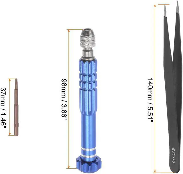 Alt view image 2 of 5 - 13pcs Electronics Repair Kit Multifunctional Mini Screwdriver Set Opening Pry Tool for Phone Watch Eyeglasses Laptop Repair