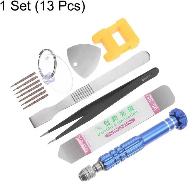 Alt view image 3 of 5 - 13pcs Electronics Repair Kit Multifunctional Mini Screwdriver Set Opening Pry Tool for Phone Watch Eyeglasses Laptop Repair