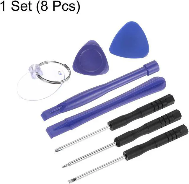 Alt view image 7 of 7 - 8pcs Electronics Repair Kit Mini Screwdriver Set Opening Pry Tool for Repairing Phone Watch Eyeglasses Laptop
