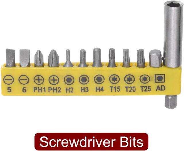 Eyech 12Pcs Phillips Head Screwdriver Bit Set 1/4 Inch Hex Shank