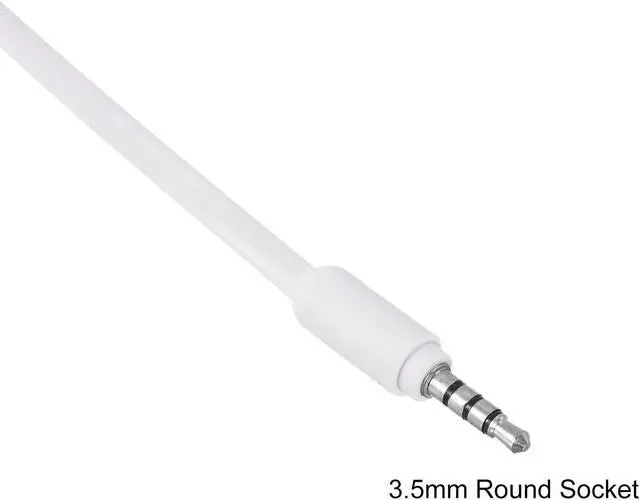 Alt view image 5 of 5 - 3.5mm Retro Telephone Handset Telephone Receiver for Microphone Speaker Smooth White