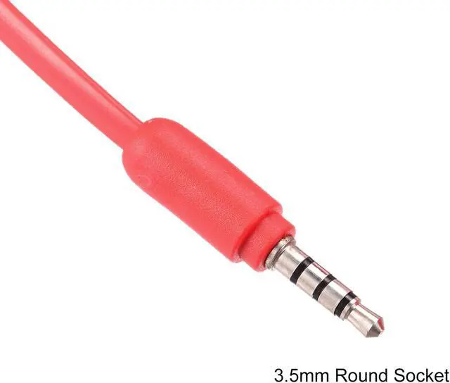Alt view image 5 of 5 - 3.5mm Retro Telephone Handset Telephone Receiver for Microphone Speaker Red