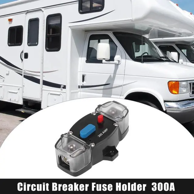 Main image of DC 12-24V 300Amp Circuit Breaker Audio Inline Fuse Holder Protector for Car Truck Boat RV