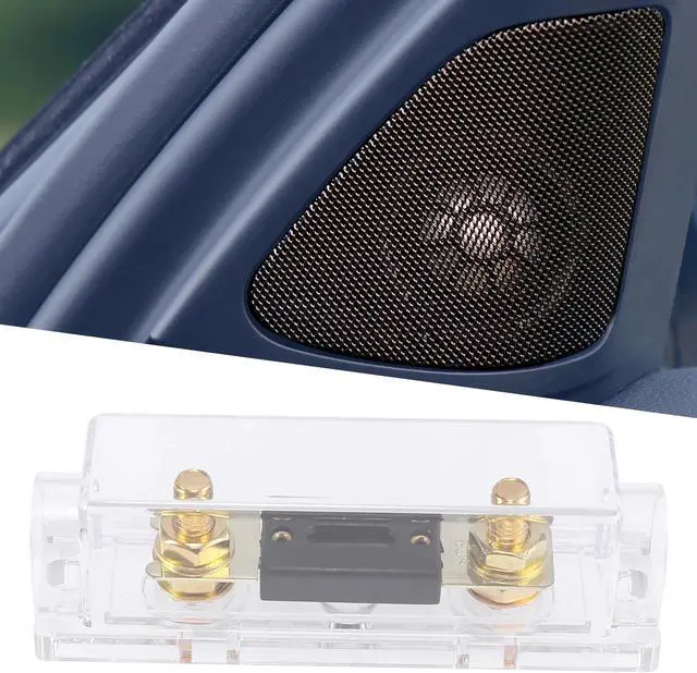 Alt view image 2 of 7 - 2pcs Transparent 80 Amp ANL Fuse with In-Line Holder Electrical Protection Fusible for Car Audio Video Stereo