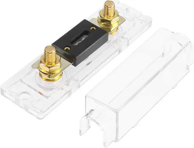 Alt view image 6 of 7 - 2pcs Transparent 80 Amp ANL Fuse with In-Line Holder Electrical Protection Fusible for Car Audio Video Stereo