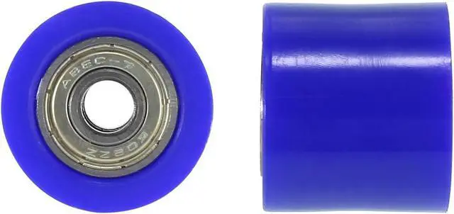 Alt view image 5 of 5 - 8mm Chain Pulley Roller Slider Wheel Guide for Motorcycle Street Bike ATVs Blue