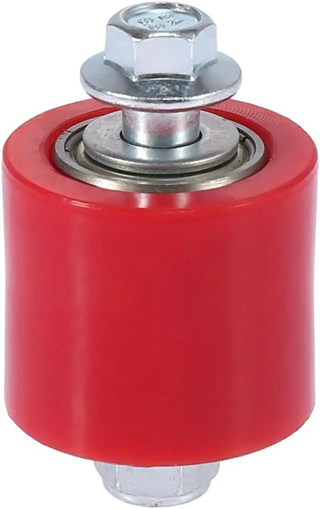 Alt view image 4 of 6 - 2 Set 8mm Motorcycle Chain Pulley Roller Slider Wheel Guide for Street Bike ATVs Red