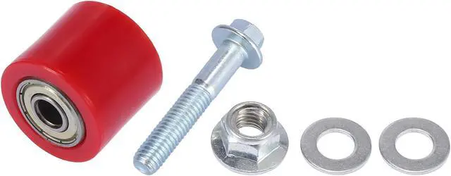 Alt view image 5 of 6 - 2 Set 8mm Motorcycle Chain Pulley Roller Slider Wheel Guide for Street Bike ATVs Red