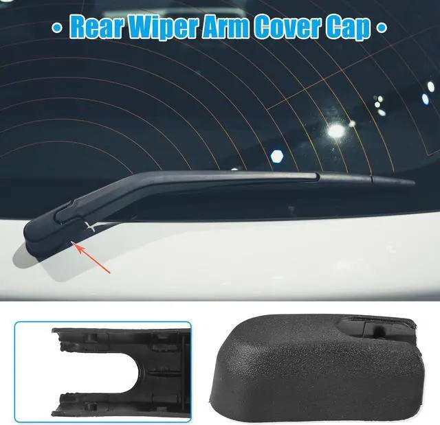 Alt view image 2 of 6 - Rear Windshield Wiper Arm Nut Cover Cap Fit for Mazda 3 - Pack of 1 Black
