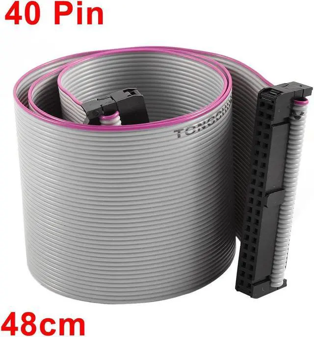 Main image of 2.54mm Pitch 2x40P 40 Pin 40 Wire F/F IDC Flat Ribbon Cable 48cm Long