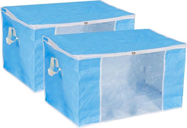 Clothes Storage Bag 2pcs, Clothes Storage Bins Foldable Closet