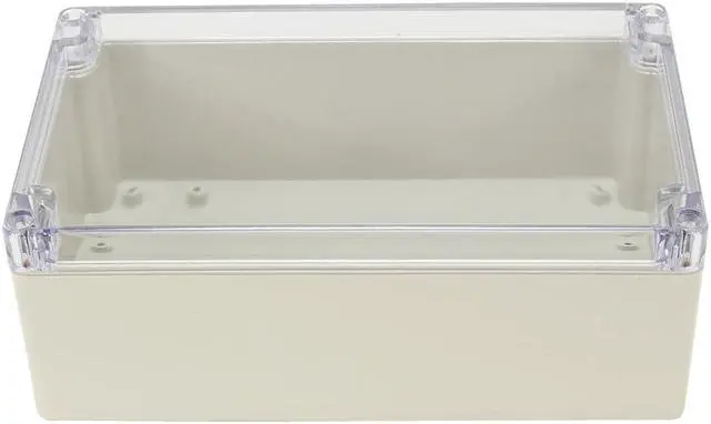 Alt view image 3 of 5 - 7.9"x4.7"x2.9"ABS Waterproof Junction Box Project Enclosure w PC Cover Gray