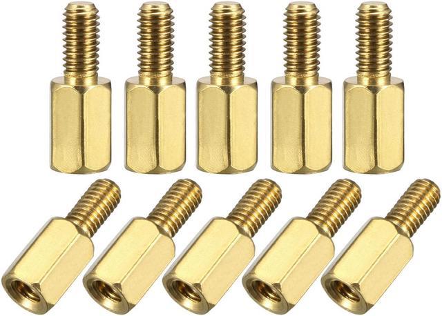 100pcs New M3 7mm + 6mm F/M Hex Nut Brass Standoff Spacer for PCB
