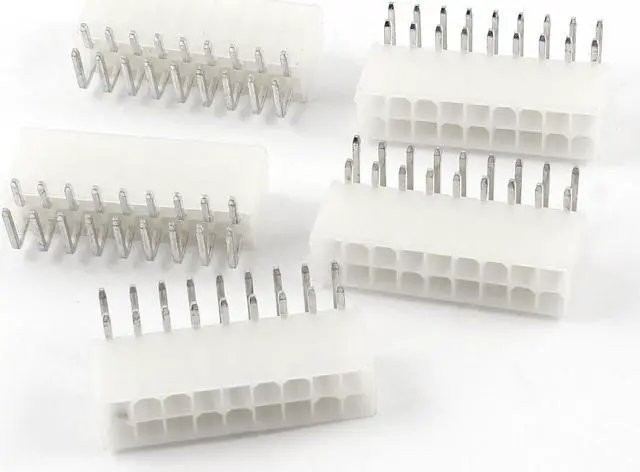 Main image of Unique Bargains Module PSU 18 Pin Straight Plug Terminal ATX Connector Adapter Beige 5 Pcs